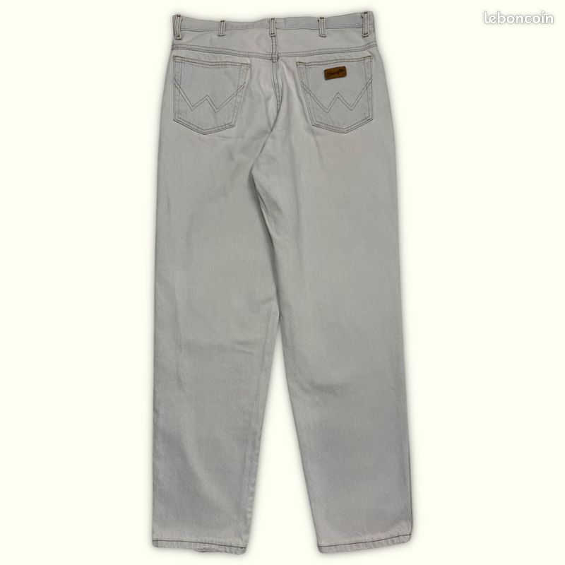 Jeans Homme Wrangler W34 L30 Bleu clair Coton Bon état Regular Normal Uni (image 2)