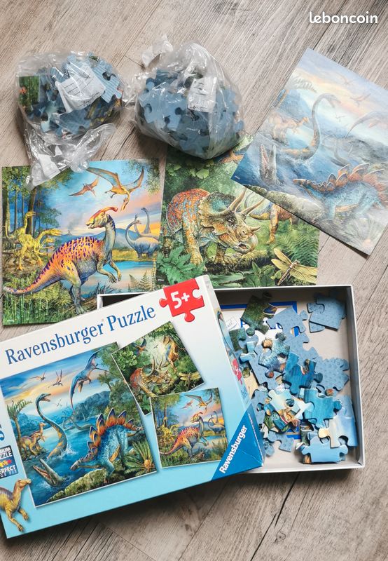 Puzzles x 3 Dinosaures de 49 pièces (image 2)