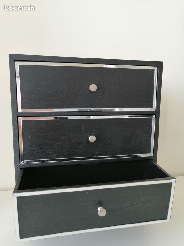 Boîte à bijoux ou autre armoire 3 tiroirs (image 4)