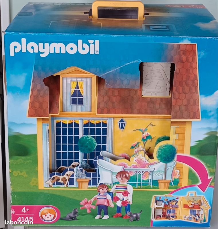 Playmobil n°4145 Maison de famille transportable complet avec boîte d’origine (image 5)