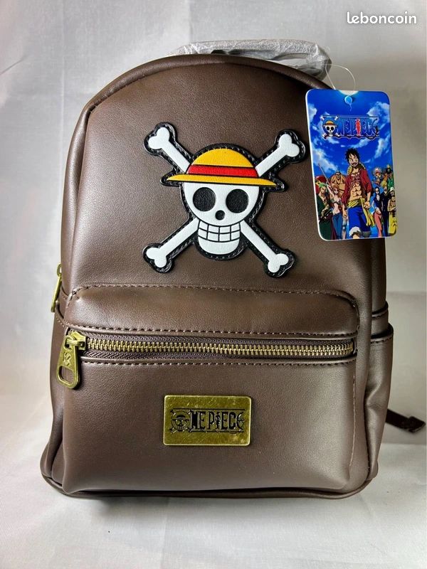Sac Banane One Piece Skull Smart Brun - 32x16 Cm, Compartiments Zippés, Confortable Et Pratique Pour Voyage Et Quotidien