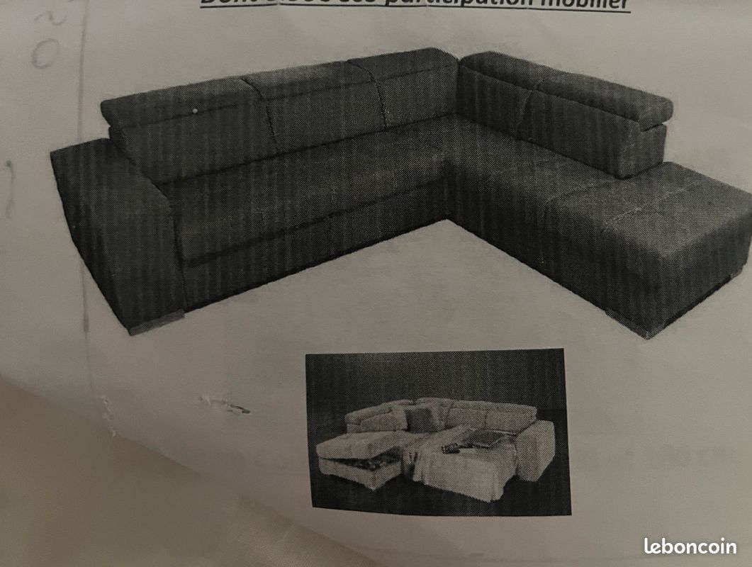 Canapé d’angle convertible (image 3)