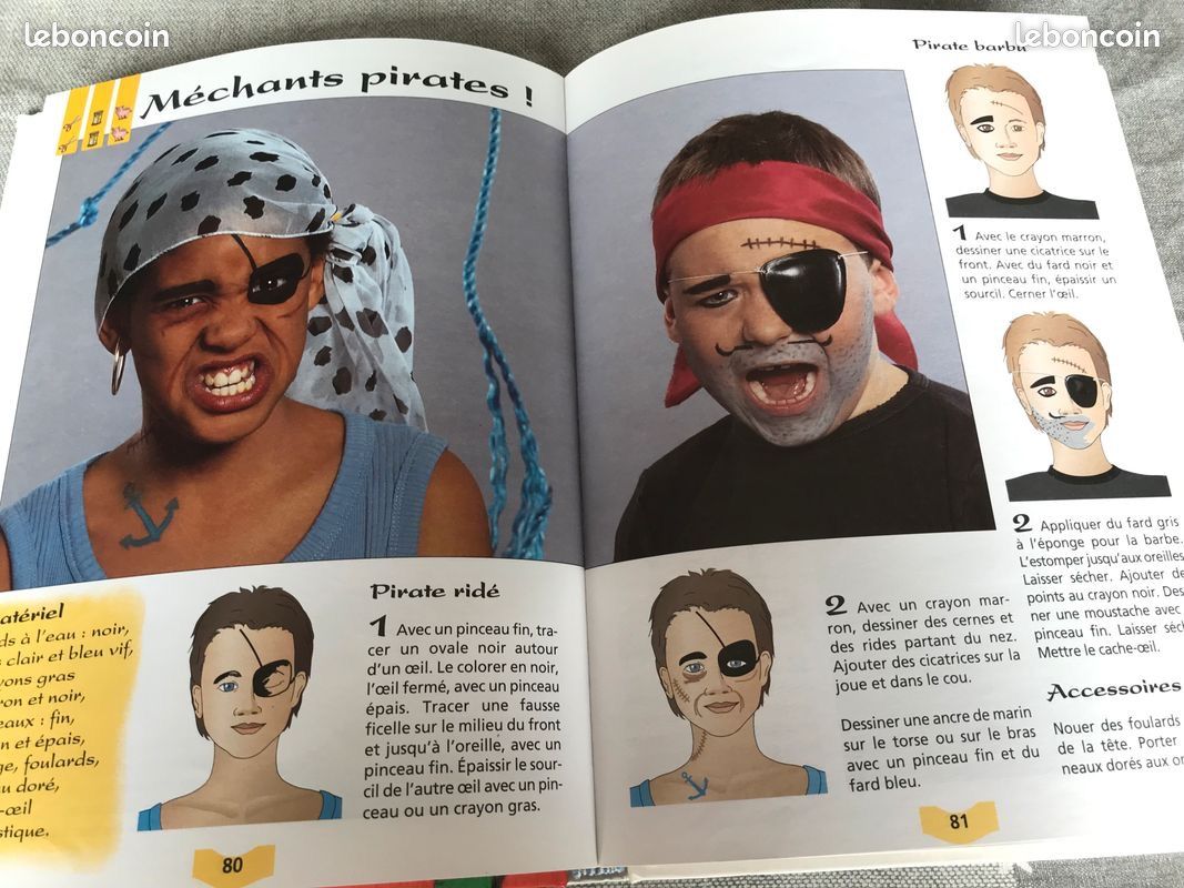 Loisirs créatifs : Le livre de la Fête - déguisements, maquillages, décors, recettes, jeux - pour TOUS - édition France Loisirs (image 9)