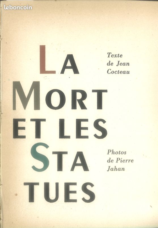 Pierre Jahan / Jean Cocteau : "La mort et les statues" [E.o.] (image 1)