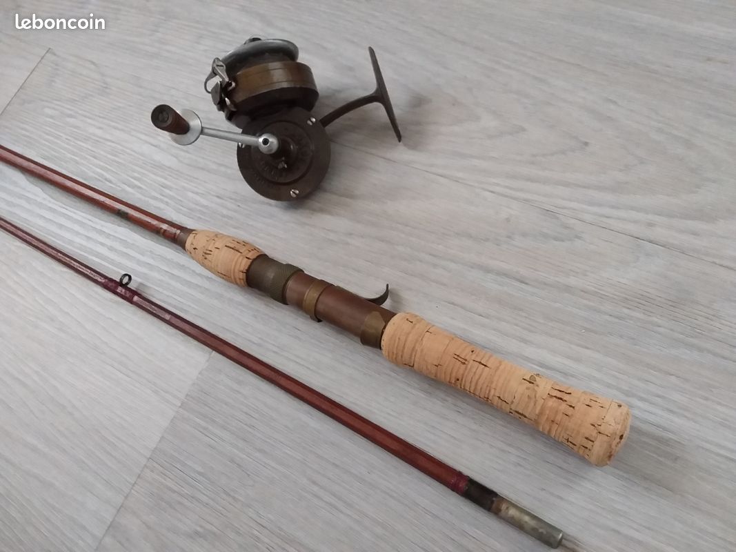 Canne à Pêche Bambou Refendu – Lancer Leurres Carnassier – 176 Cm, 2 Brins – Fabrication Française