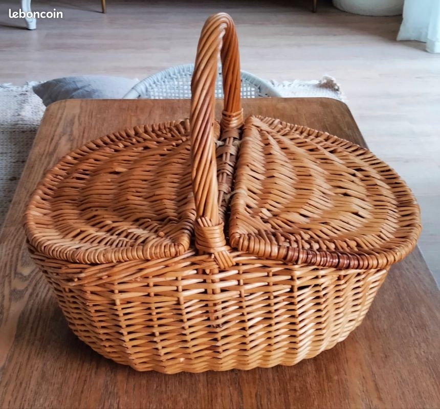 Panier à pique-nique personnalisé - Panier en bois publicitaire