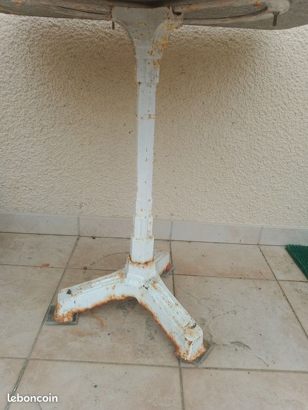 Table marbre-fer forgé (image 3)