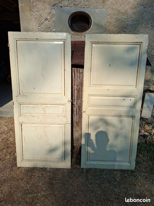 Lot de 3 anciennes portes de placard (image 1)