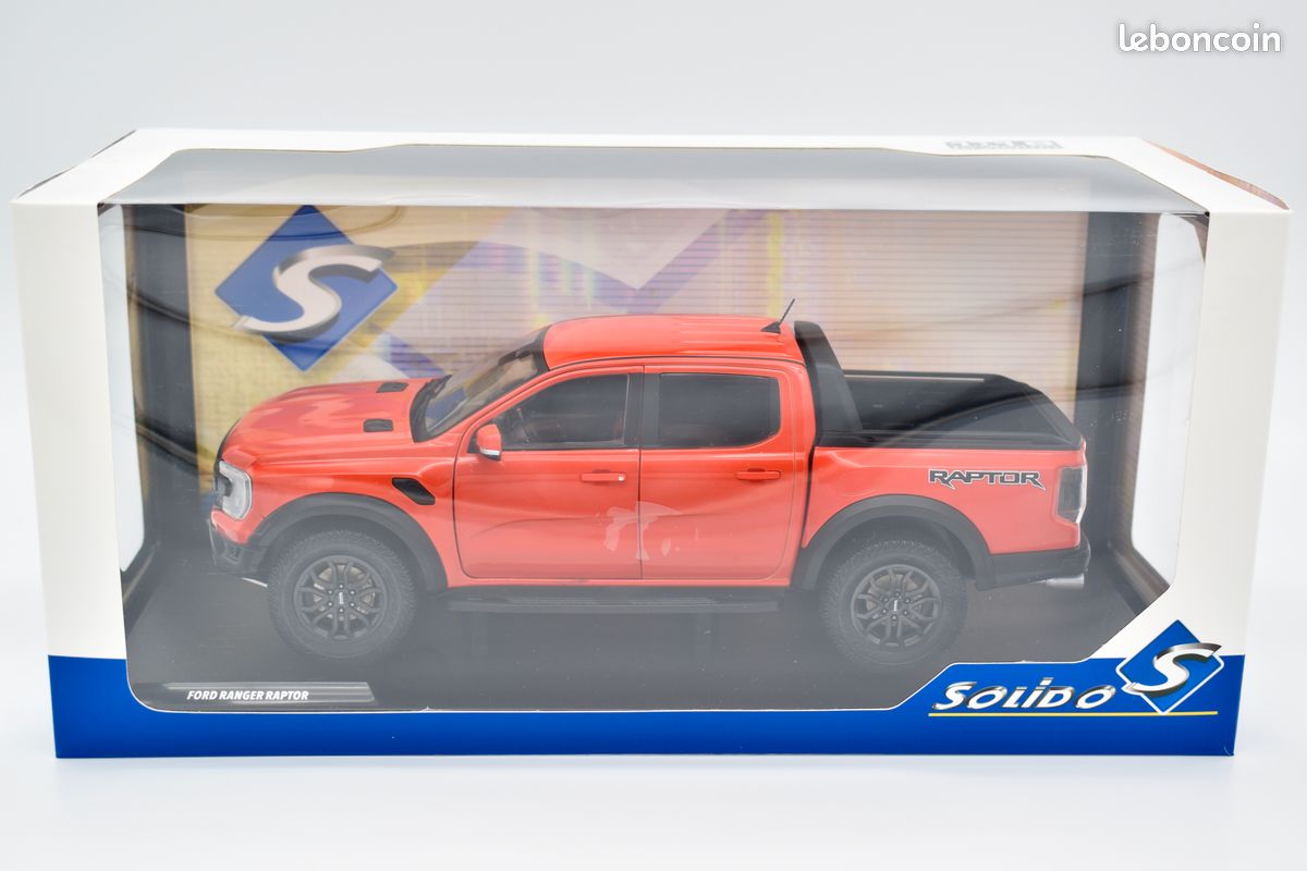 Modellino Die-cast Ford Ranger Raptor Arancione Scala 1:18, Dettagliato E Con Porte Apribili