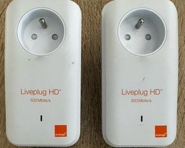 Lot De 2 Adaptateurs CPL Netgear – Liveplug HD, 500 Mbits/s, état Propre