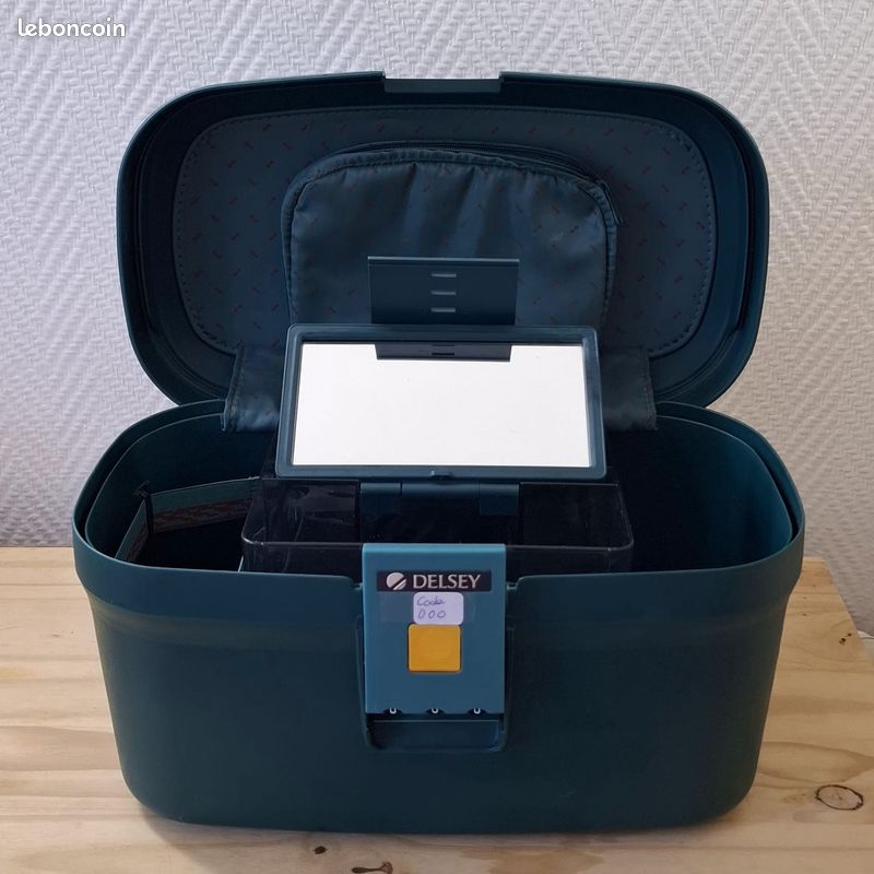 Sac de voyage DELSEY EGOA TROLLEY Moyen 69cm - Bleu Canard
