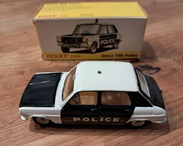 Boîte Vide Dinky Toys – Simca 1100 Police – Échelle 1:100 – Pour Collectionneur