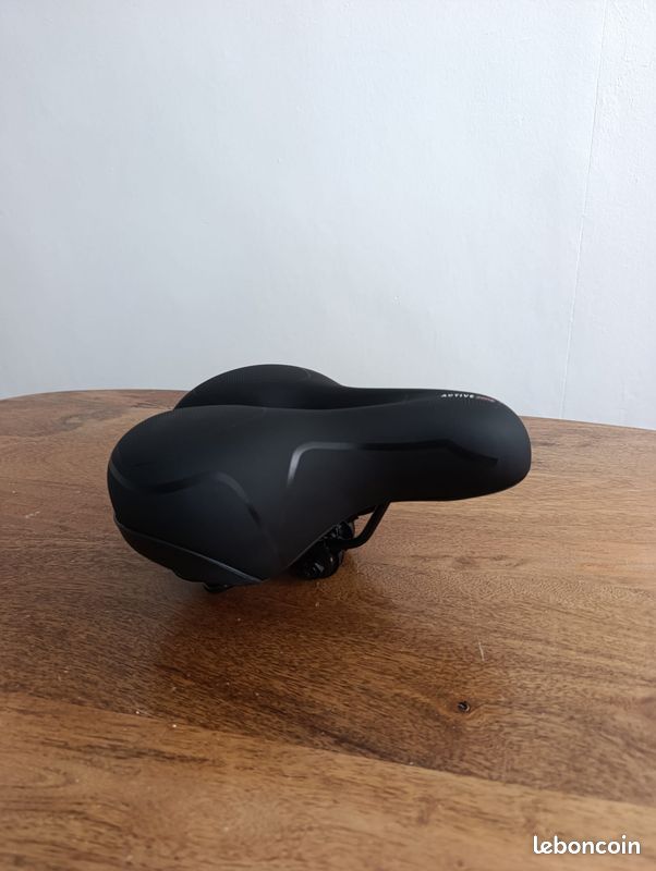 Selle De Vélo à Double Ressort – Rembourrage Polyuréthane, Noir, Universelle, Pour Cyclisme Urbain
