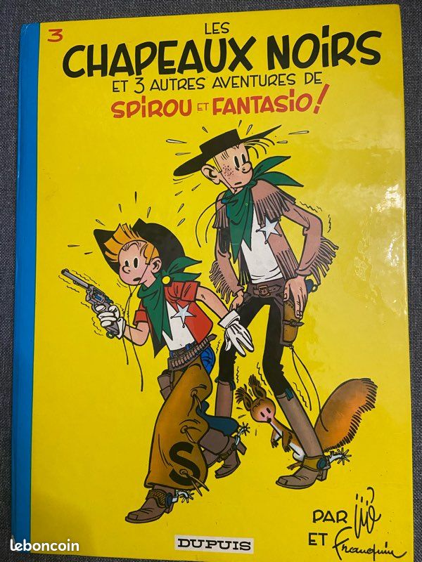BD ancienne ‘‘dos rond’’- Les aventures de Spirou et Fantasio - Tome 3 (image 1)