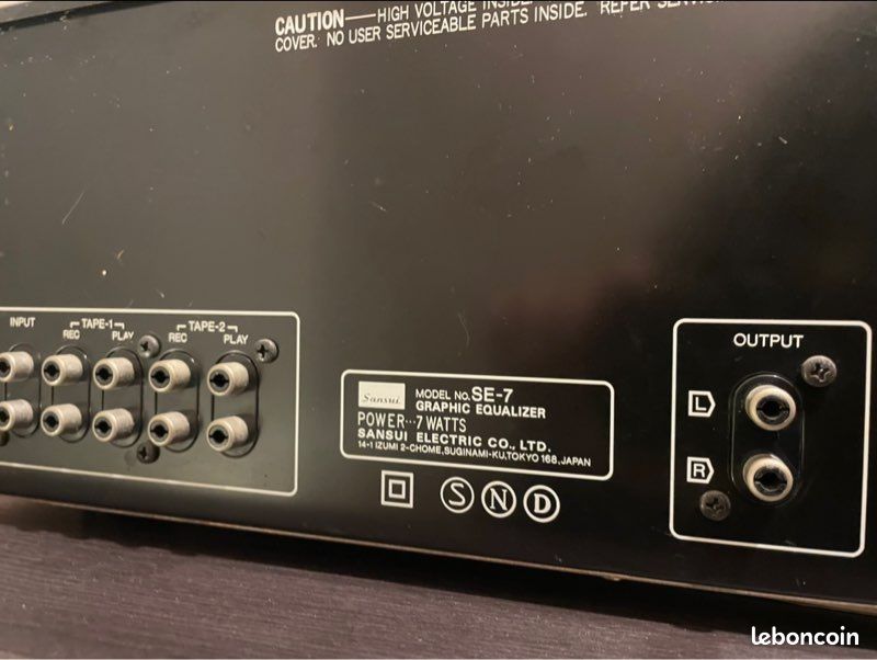 Égaliseur Graphique Sansui G-700VI – 100V, Testé Fonctionne, Petites Rayures (Japon)