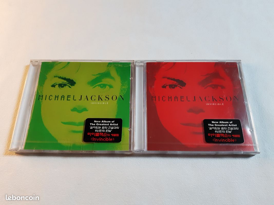 Michael Jackson Invincible CD version coréenne rouge/verte 1ère édition scellée * rare (image 1)