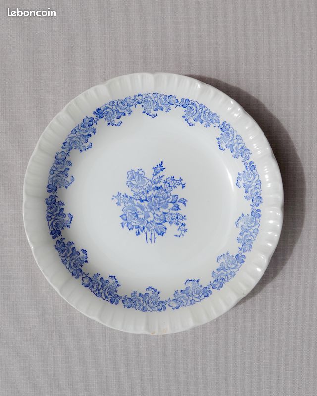 Lot de 2 assiettes creuses Digoin Sarreguemines (image 2)