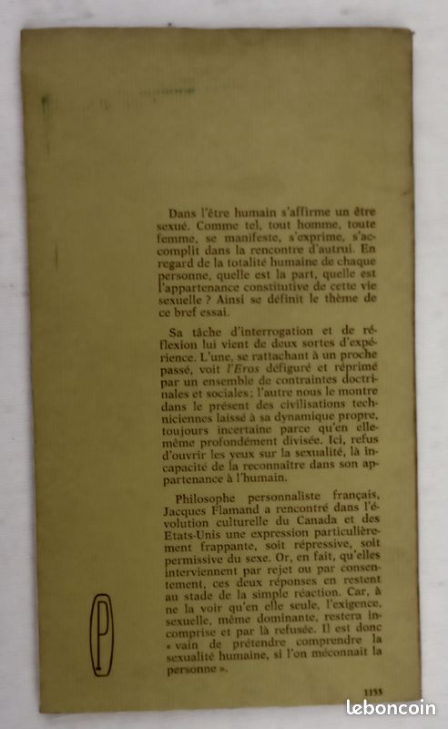 Le sexe et la personne. Approche personnaliste par Jacques Flamand (image 2)