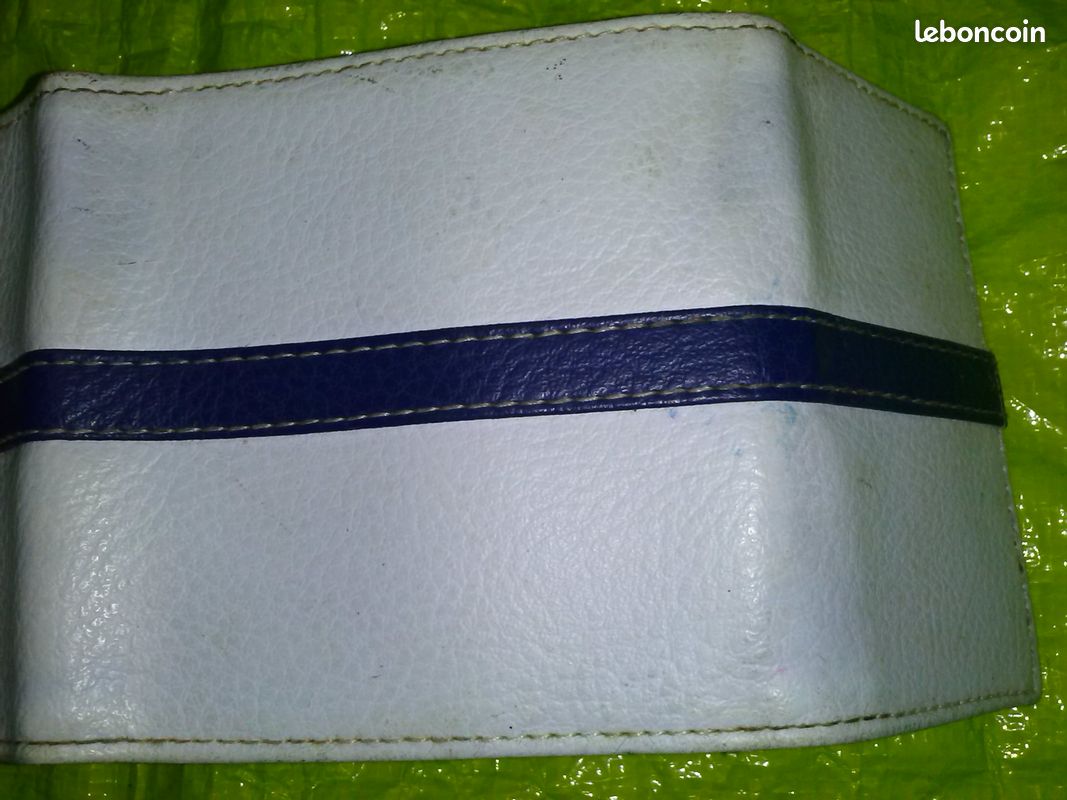 Porte-monnaie bleu et blanc (image 5)