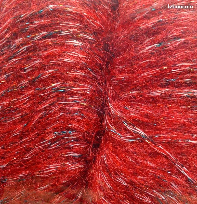 Lot De 10 Pelotes Laine Mohair Cuivre - Fabriqué En France - Tricot/crochet - Neuf