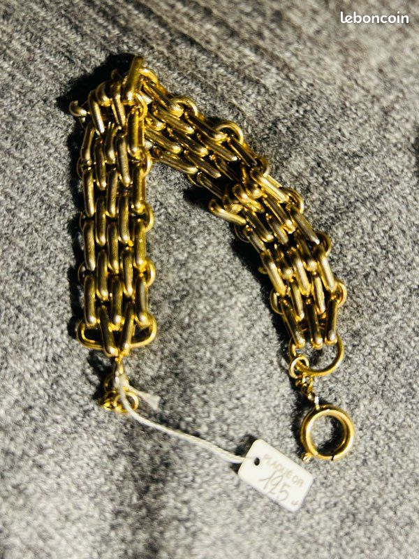 Bracelet plaqué or vintage (image 1)