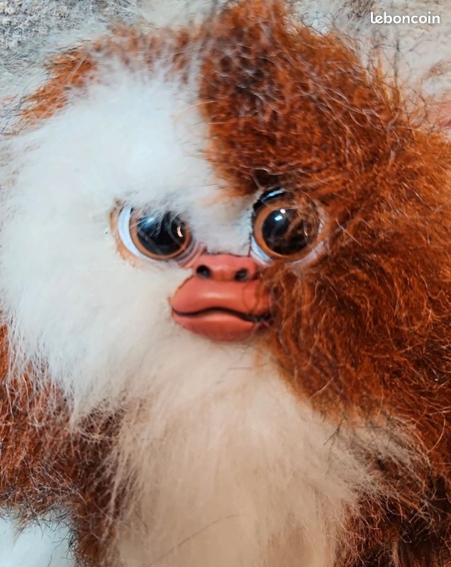 Peluche Gizmo Gremlins Vintage 1990 - Marque Quiron, Espagne - Warner Bros - Occasion