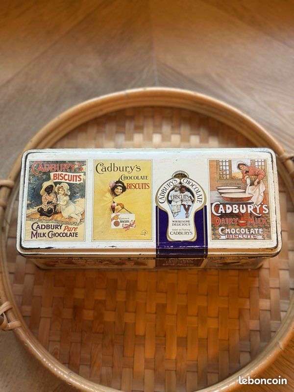 Boîte en métal sérigraphiée Cadbury années 1920-30 - 22 cm (image 6)