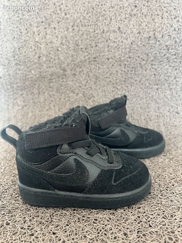 Baskets pour enfants Nike Court Borough Mid Winterized TD noir pointure 21 (image 3)