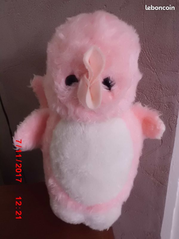 Oiseau rose et vintage (image 1)