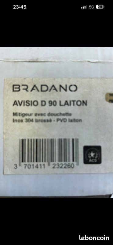 Mitigeur avisio d 90 laiton bradano (image 5)