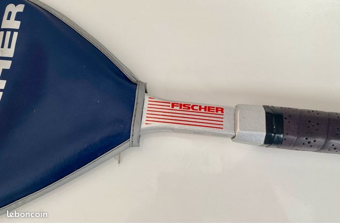 Raquette De Tennis Vintage Fischer Aluminium – Autriche – Années 80