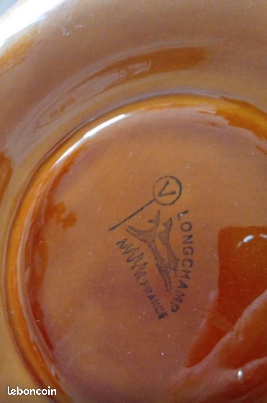 2 assiettes ambrée apéritif vintage /Longchamp (image 5)