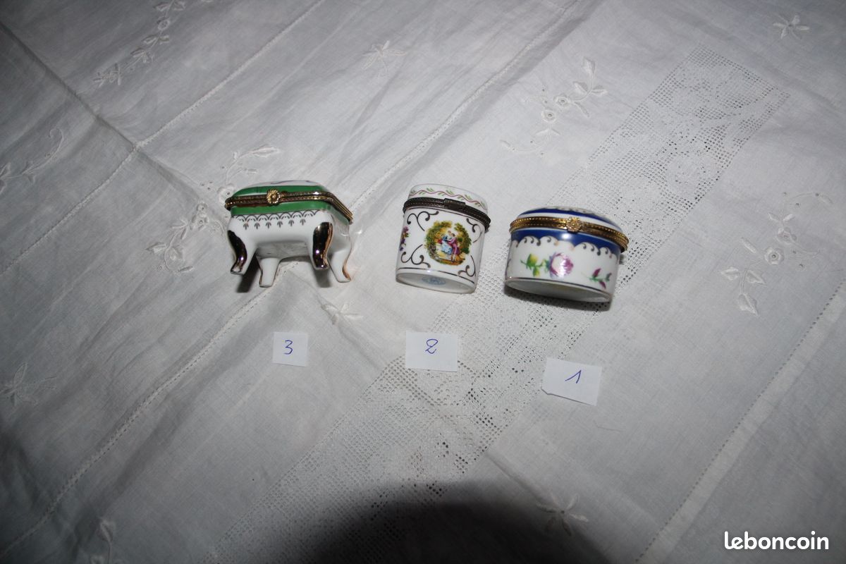 3 petites boites en porcelaine (image 4)