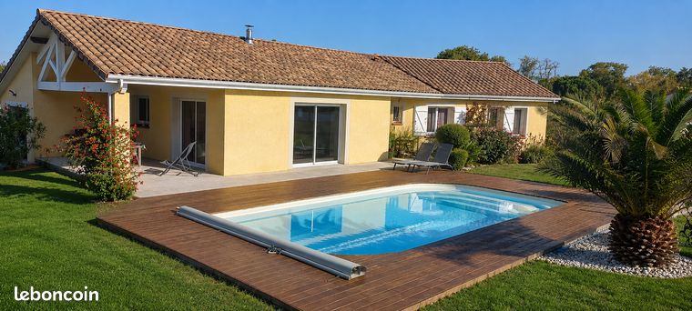 T5 – 124 m² – Piscine – Terrain arboré de 1 500 m² – Lasserre-Pradère
