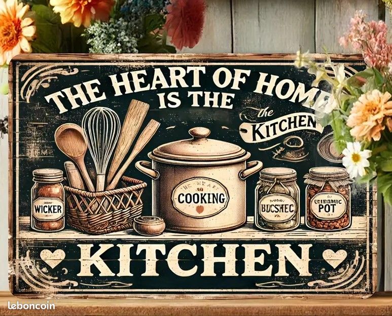 Plaque métallique KITCHEN (image 4)