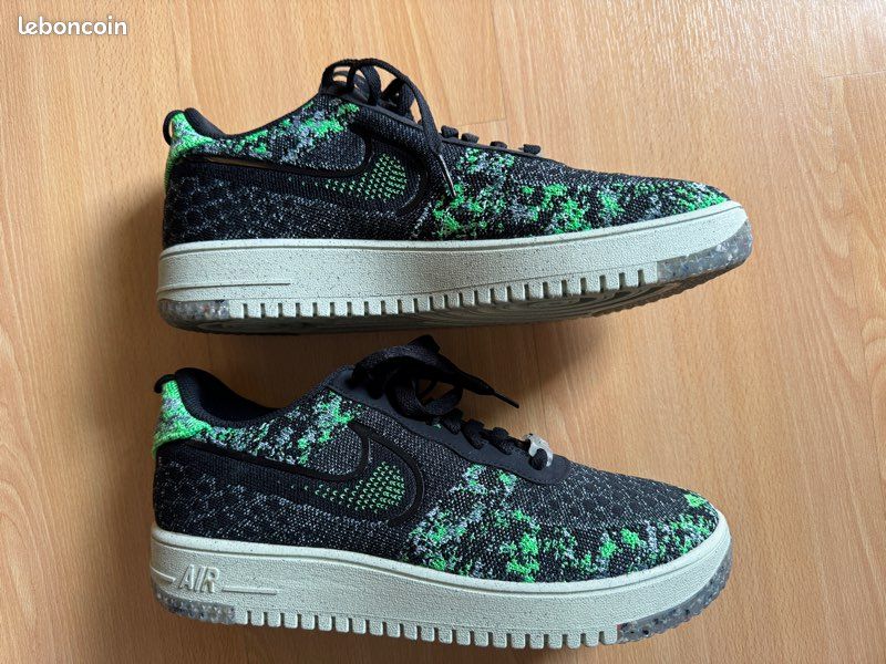 next nature nike air force flyknit crater