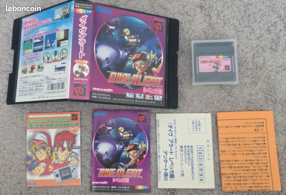 Test Dive Alert Matt/Becky, le test NeoGeo Pocket Color - Par des