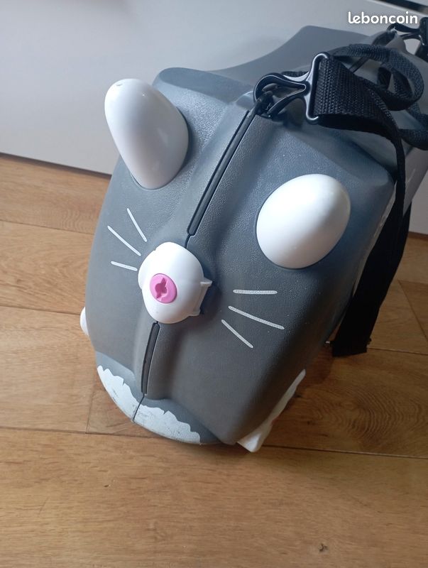 Bernard l'abeille, valise enfant 3/6 ans à roulette et tractable