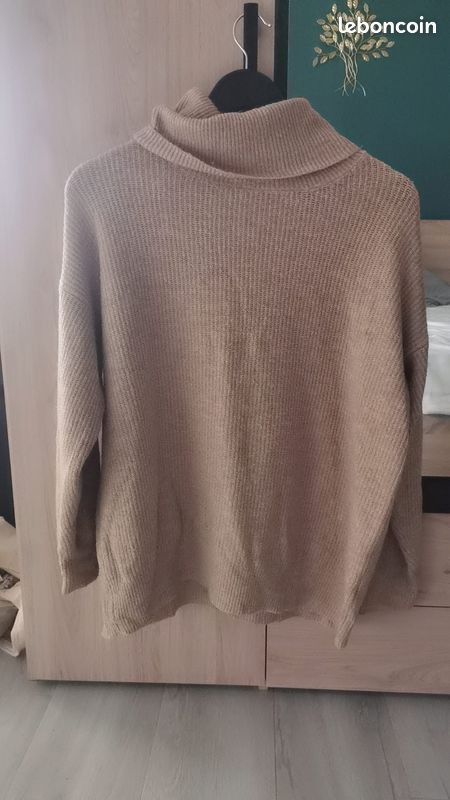 Pull long beige/camel taille S New Look Vêtements