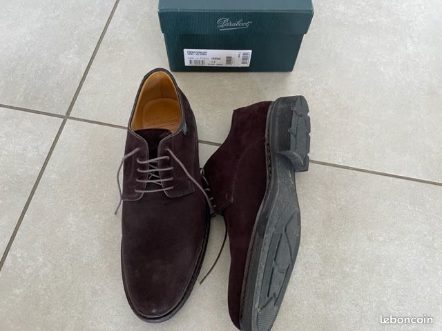 Chaussure Derbies Homme PARABOOT FRENAY velours congo - Semelle Gomme (image 3)
