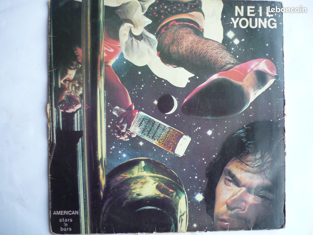 Disque Vinyle de NEIL YOUNG " American stars'n bars " (original 1977) (image 1)