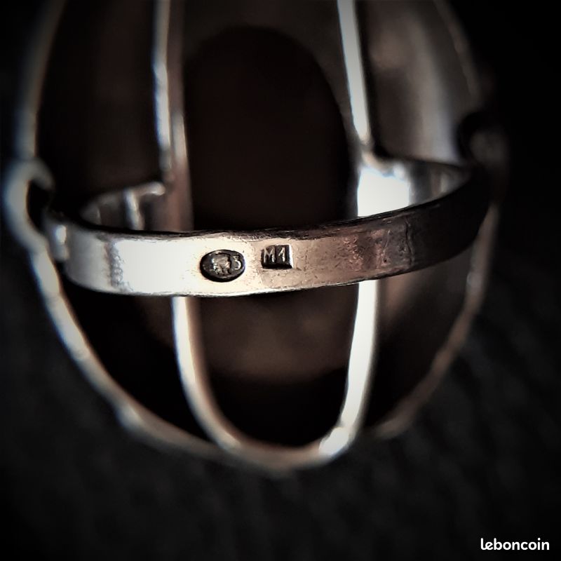 Bague en argent , une ambre de la mer BALTIQUE (image 3)