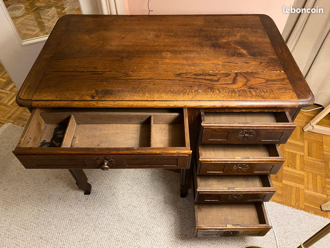 Ancienne table à écrire hollandaise rustique incrustée En vente sur Ancienne table à écrire hollandaise rustique incrustée En vente sur