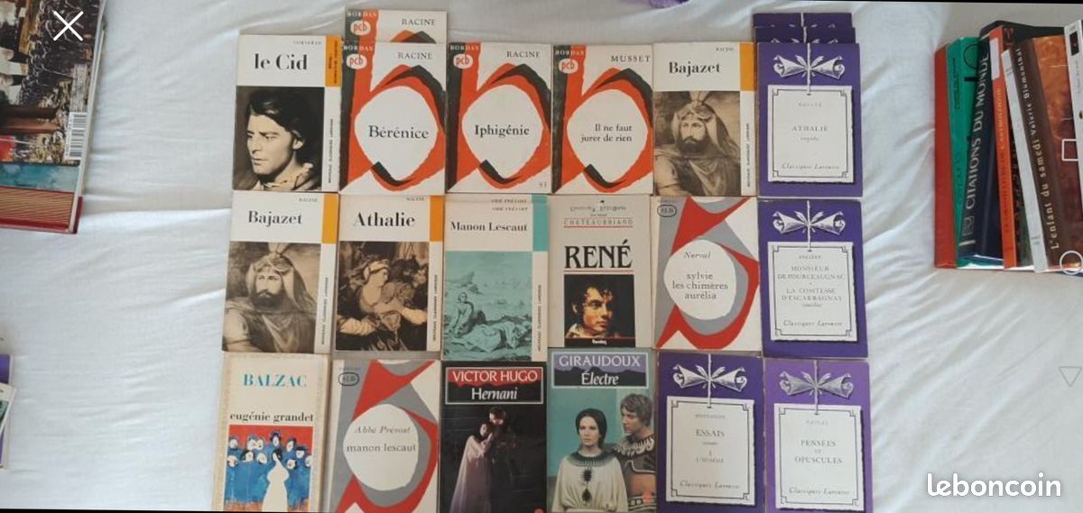 Lot de livres pour le Bac Français et de Philosophie ( Le Cid, Maupassant, Victor Hugo...) (image 1)