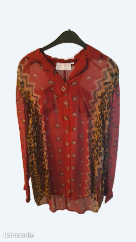 Blouse longue en voile 