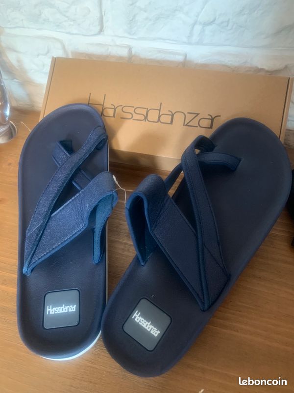 Harssidanzar Sandales En Cuir Véritable Homme – Style Vintage Confort Premium, Semelle Cuir Antidérapante