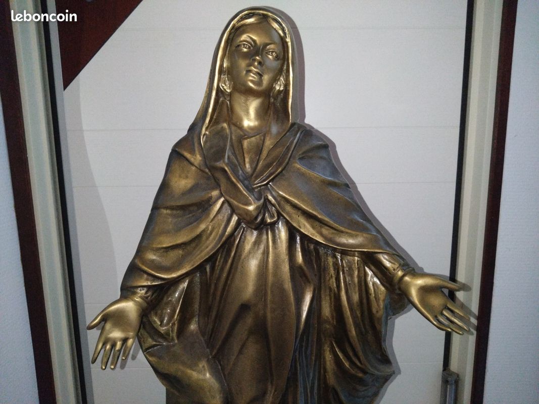 Statue XL de la vierge Marie en bronze (image 3)