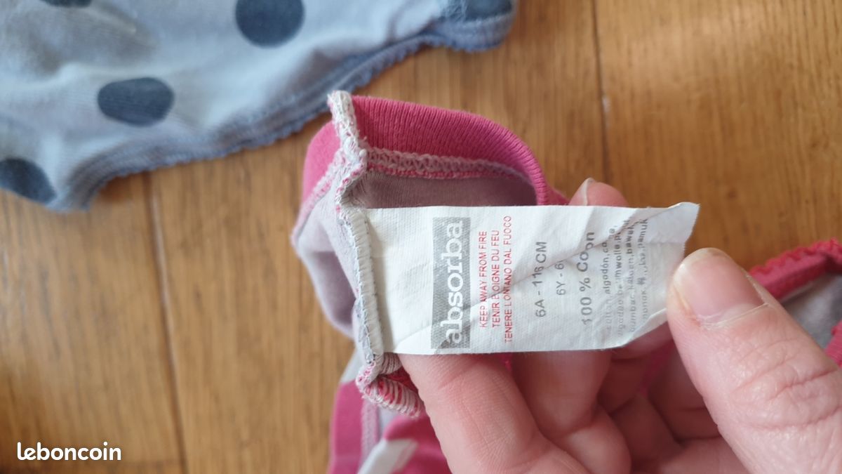 Lot de 6 culottes Absorba 6 ans (image 4)