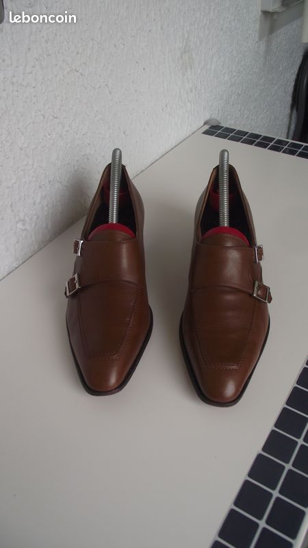 CARMINA SHOES MAKER TROTTEUR FEMME DOUBLE BOUCLES MARRON TAILLE 37 top (image 1)