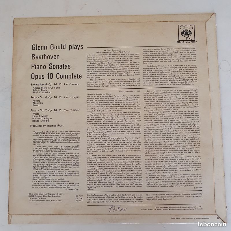 Glenn Gould "Opus 10 complete" (image 2)